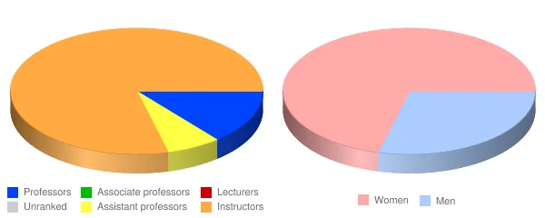 Angeles College Faculty Demographics Chart