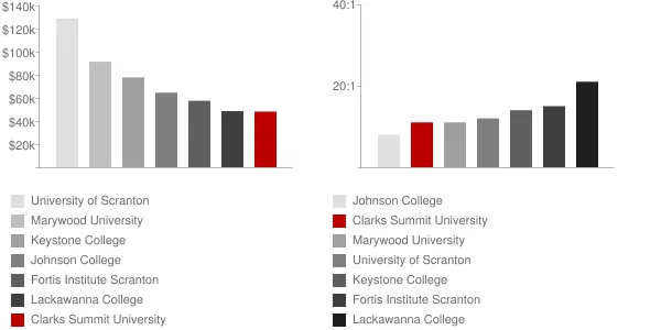 Clarks Summit University Faculty Compensation and Workload Chart