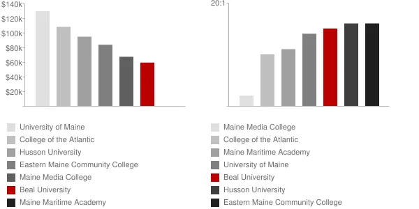 Beal University Faculty Compensation and Workload Chart
