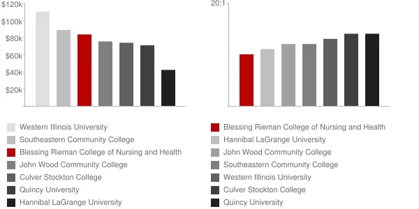 Blessing Rieman College of Nursing and Health Sciences Faculty Compensation and Workload Chart