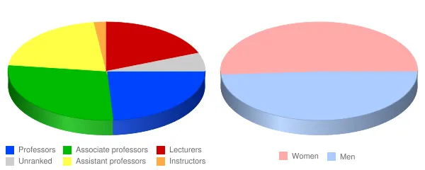 Boise State University Faculty Demographics Chart
