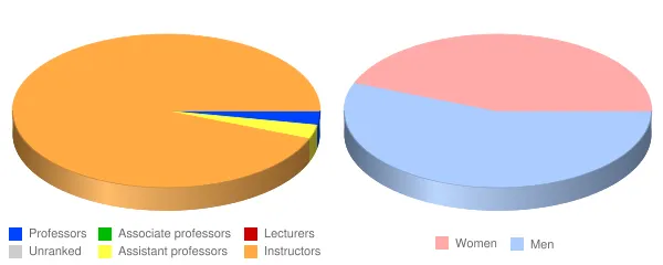 Clarendon College Faculty Demographics Chart