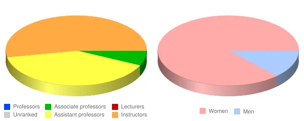 Southeast Missouri Hospital College of Nursing and Health Sciences Faculty Demographics Chart