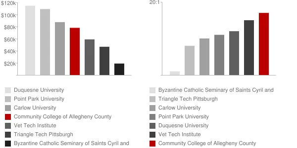 Community College of Allegheny County Faculty Compensation and Workload Chart