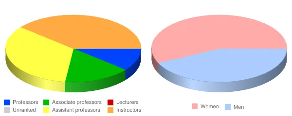 Cumberland University Faculty Demographics Chart