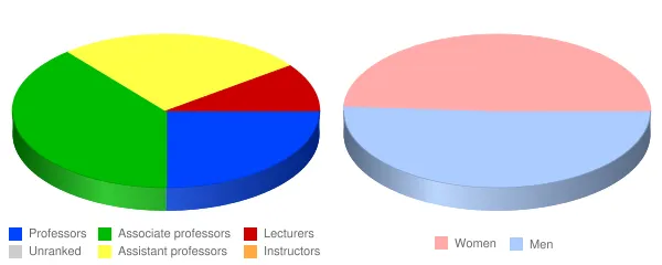 CUNY New York City College of Technology Faculty Demographics Chart