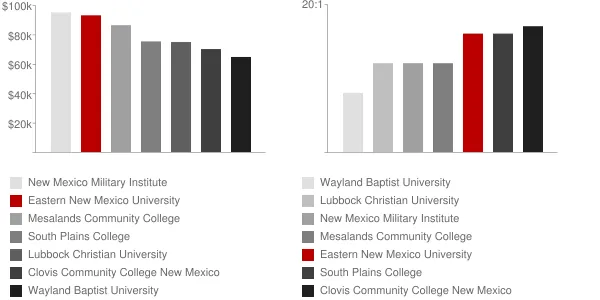 Eastern New Mexico University Faculty Compensation and Workload Chart