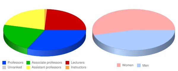 Georgia College & State University Faculty Demographics Chart