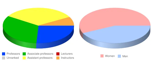 Gustavus Adolphus College Faculty Demographics Chart