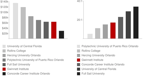 Gwinnett Institute Faculty Compensation and Workload Chart