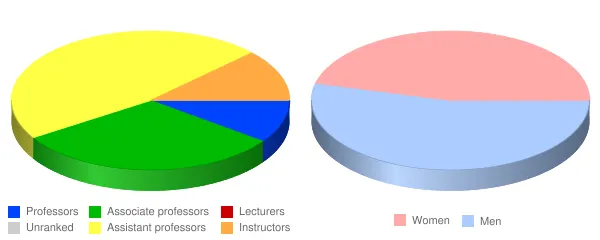 High Point University Faculty Demographics Chart