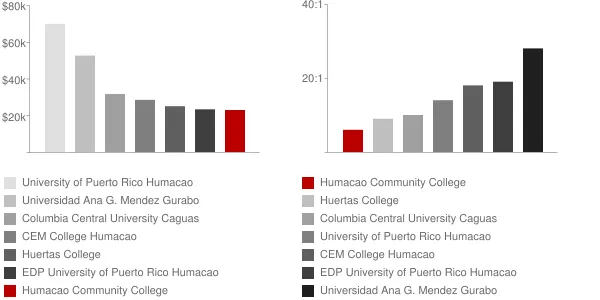 Humacao Community College Faculty Compensation and Workload Chart