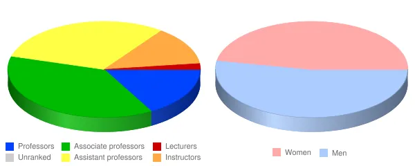 Indiana Institute of Technology Faculty Demographics Chart