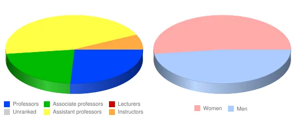 University of Jamestown Faculty Demographics Chart