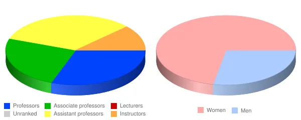 Marymount University Faculty Demographics Chart