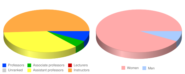 Methodist College Faculty Demographics Chart