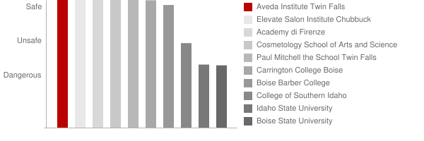 Aveda Institute Twin Falls Safety Chart