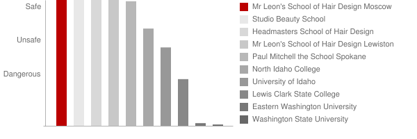 Mr Leon's School of Hair Design Moscow Safety Chart