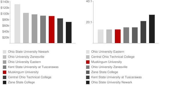 Muskingum University Faculty Compensation and Workload Chart