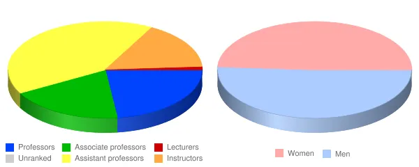 Northern State University Faculty Demographics Chart