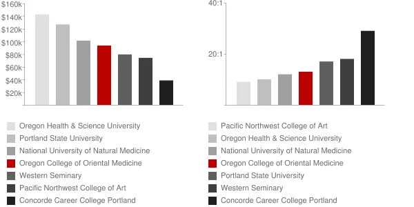 Oregon College of Oriental Medicine Faculty Compensation and Workload Chart