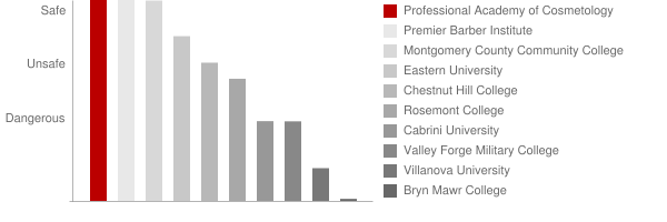 Professional Academy of Cosmetology Safety Chart