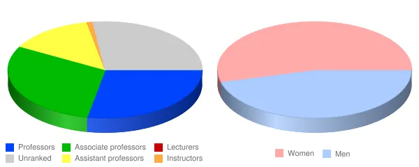 Roanoke College Faculty Demographics Chart