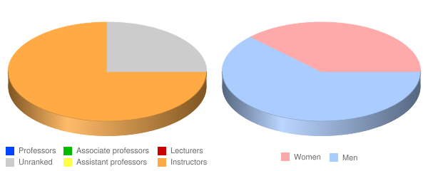 Saginaw Chippewa Tribal College Faculty Demographics Chart
