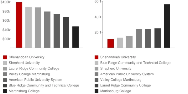 Shenandoah University Faculty Compensation and Workload Chart