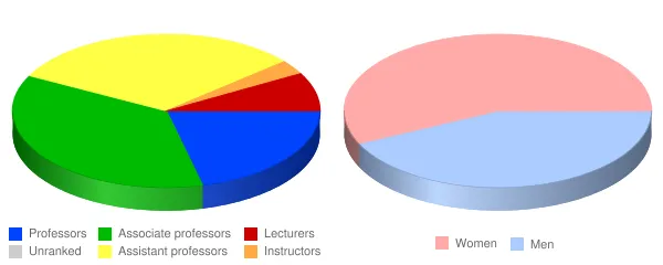 Shenandoah University Faculty Demographics Chart