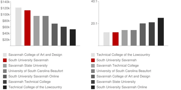 South University Savannah Faculty Compensation and Workload Chart