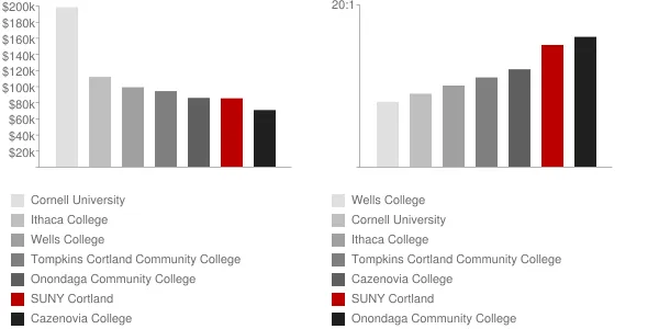 SUNY Cortland Faculty Compensation and Workload Chart