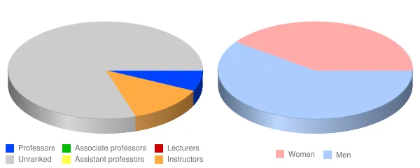 Universidad Teologica del Caribe Faculty Demographics Chart