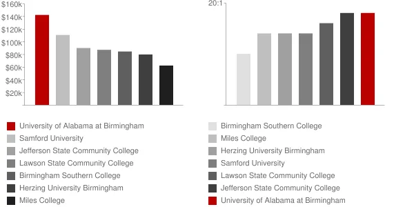 University of Alabama at Birmingham Faculty Compensation and Workload Chart