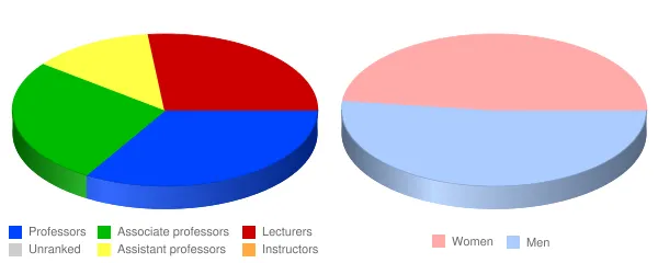 University of Massachusetts Dartmouth Faculty Demographics Chart