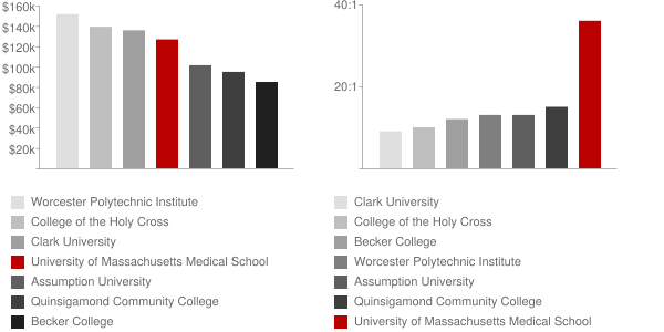 University of Massachusetts Medical School Worcester Faculty Compensation and Workload Chart