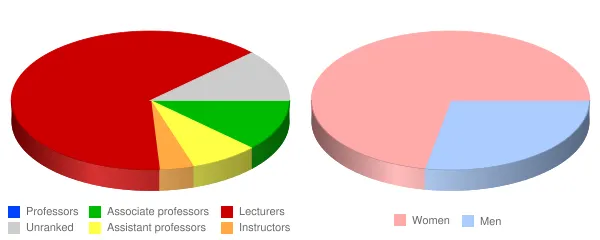University of New Mexico Taos Faculty Demographics Chart