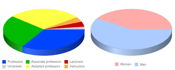University of Rochester Faculty Demographics Chart