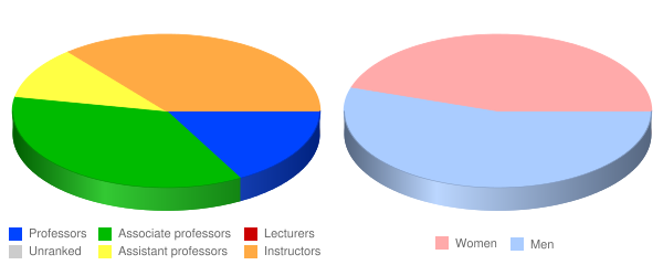 University of South Carolina Lancaster Faculty Demographics Chart