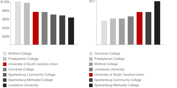 University of South Carolina Union Faculty Compensation and Workload Chart