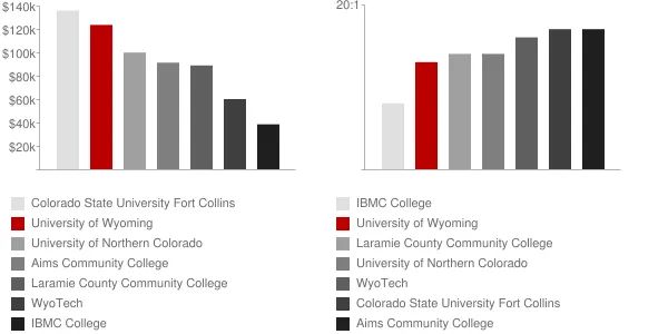 University of Wyoming Faculty Compensation and Workload Chart