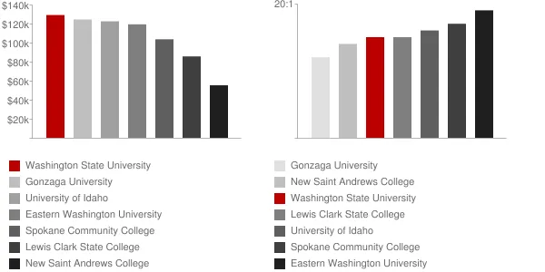 Washington State University Faculty Compensation and Workload Chart