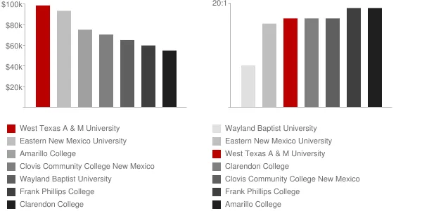 West Texas A & M University Faculty Compensation and Workload Chart