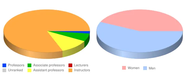 Western Texas College Faculty Demographics Chart
