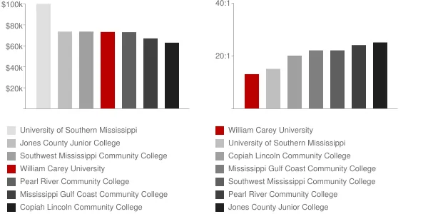 William Carey University Faculty Compensation and Workload Chart