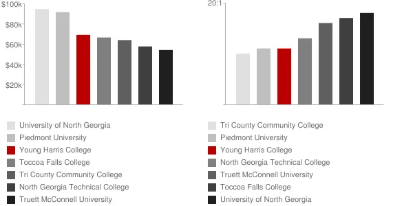 Young Harris College Faculty Compensation and Workload Chart