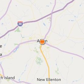 Aiken School of Cosmetology Location Map - City View