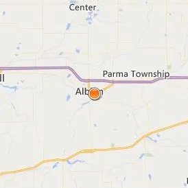Albion College Location Map - City View