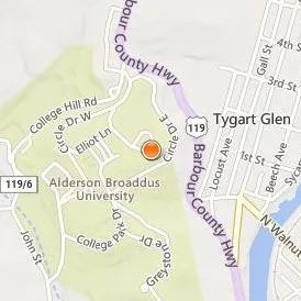 Alderson Broaddus University Location Map - Street View