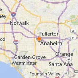 American Career College Anaheim Location Map - City View